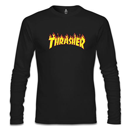 Thrasher Siyah Erkek Sweatshirt