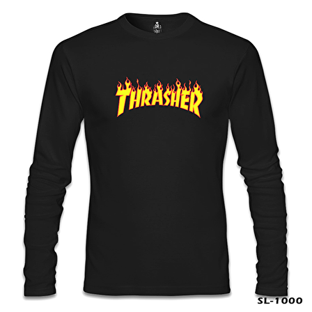 Thrasher Siyah Erkek Sweatshirt