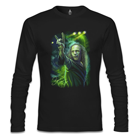 Ronnie James Dio Siyah Erkek Sweatshirt