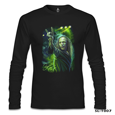 Ronnie James Dio Siyah Erkek Sweatshirt