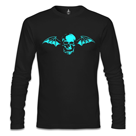 Avenged Sevenfold - Skull Logo Siyah Erkek Sweatshirt