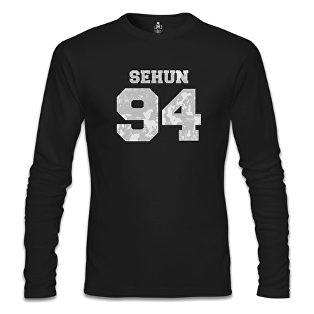 EXO - Sehun 94 Siyah Erkek Sweatshirt