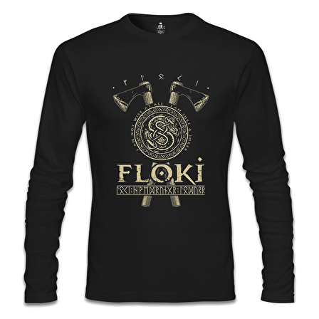 Vikings - Floki Siyah Erkek Sweatshirt