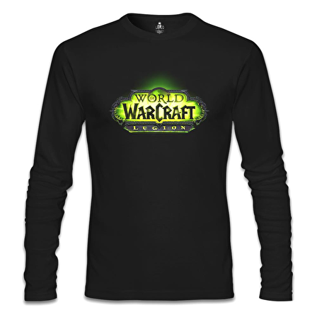 World of Warcraft - Legion Logo Siyah Erkek Sweatshirt