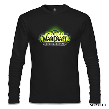 World of Warcraft - Legion Logo Siyah Erkek Sweatshirt