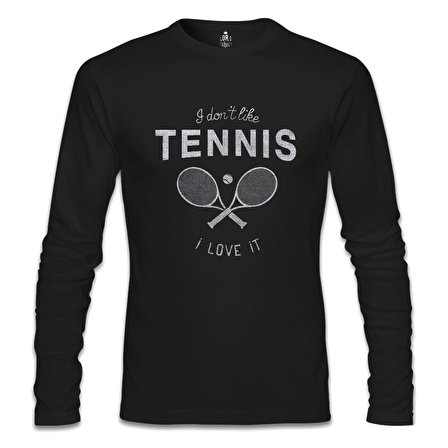 Tenis - Love It Siyah Erkek Sweatshirt