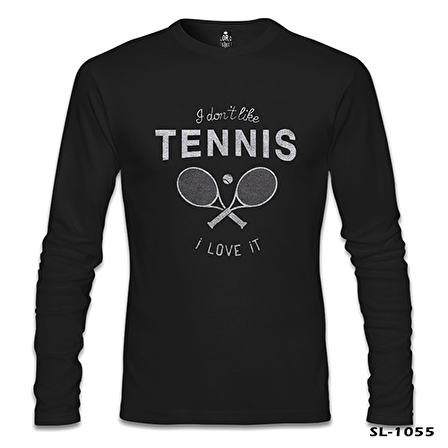 Tenis - Love It Siyah Erkek Sweatshirt