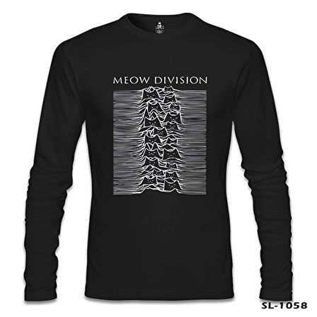 Meow Division Siyah Erkek Sweatshirt