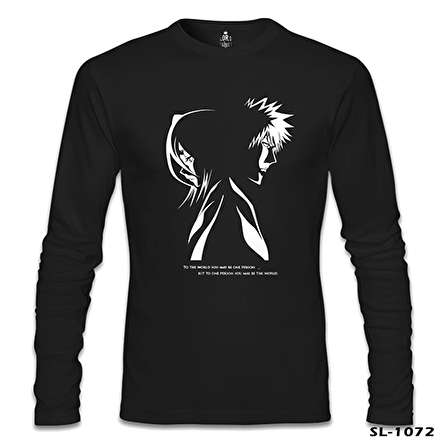 Bleach - The One  Siyah Erkek Sweatshirt
