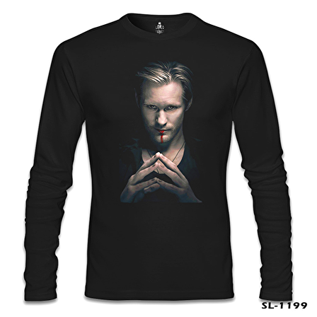 True Blood - Eric Northman Siyah Erkek Sweatshirt