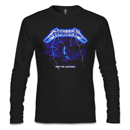 Metallica - Ride the Lightning Siyah Erkek Sweatshirt