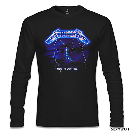 Metallica - Ride the Lightning Siyah Erkek Sweatshirt