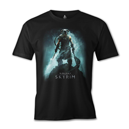 Skyrim - Dawnguard Siyah Erkek Tshirt