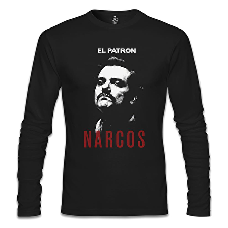 Narcos - El Patron Siyah Erkek Sweatshirt