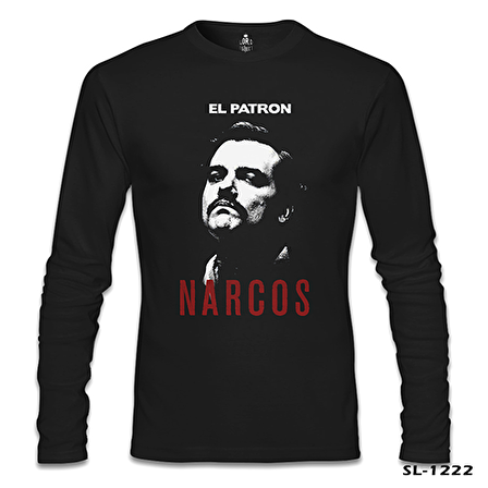 Narcos - El Patron Siyah Erkek Sweatshirt
