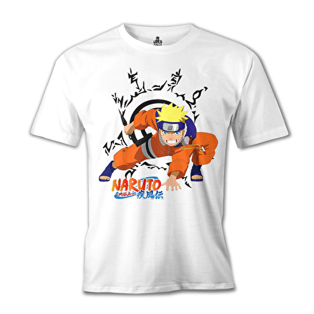 Naruto Beyaz Erkek Tshirt