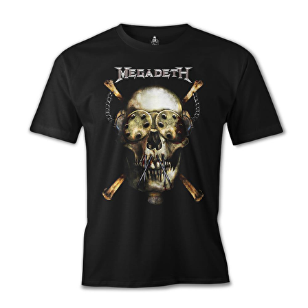 Megadeth - Vic 3 Siyah Erkek Tshirt