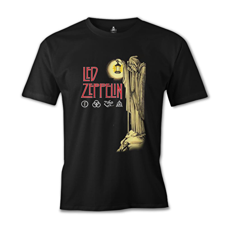 Led Zeppelin - Stairway to Heaven Siyah Erkek Tshirt