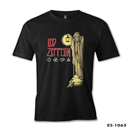 Led Zeppelin - Stairway to Heaven Siyah Erkek Tshirt