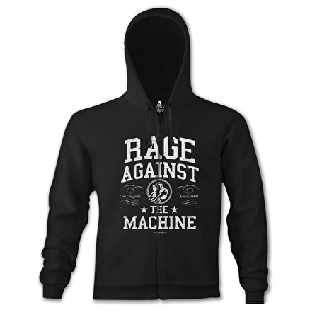Rage Against the Machine Siyah Erkek Kapşonlu