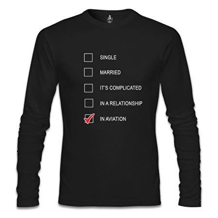 Uçuş - In Aviation Siyah Erkek Sweatshirt