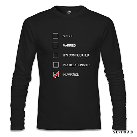 Uçuş - In Aviation Siyah Erkek Sweatshirt