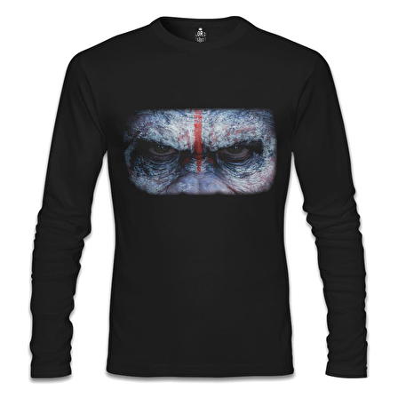 Maymunlar Gezegeni Siyah Erkek Sweatshirt
