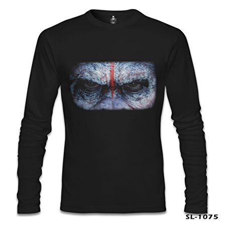 Maymunlar Gezegeni Siyah Erkek Sweatshirt