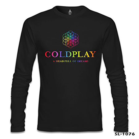 Coldplay - Dreams Siyah Erkek Sweatshirt