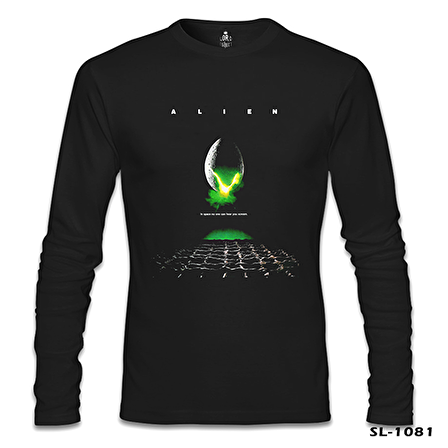 Alien - Scream Siyah Erkek Sweatshirt