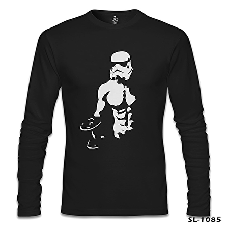 Bodybuilding - Star Wars Siyah Erkek Sweatshirt