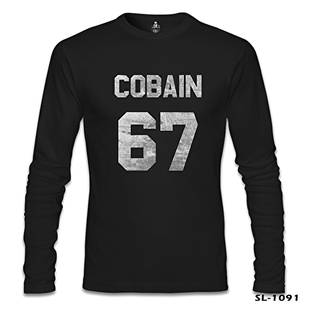 Kurt Cobain - 67 Siyah Erkek Sweatshirt