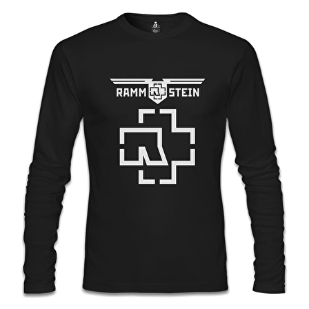 Rammstein - Logo Siyah Erkek Sweatshirt