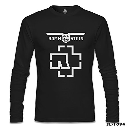 Rammstein - Logo Siyah Erkek Sweatshirt