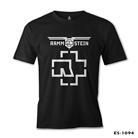 Rammstein - Logo Siyah Erkek Tshirt