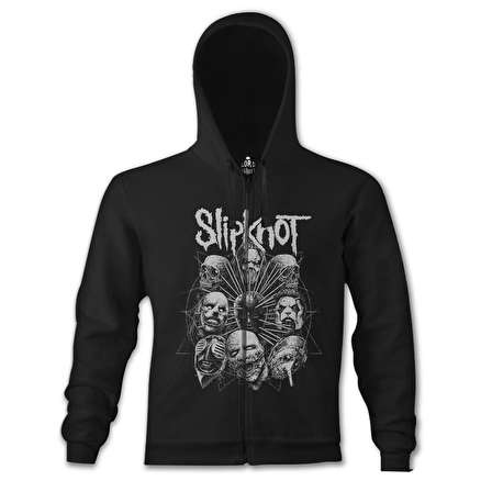 Slipknot - Deca Siyah Erkek Kapşonlu