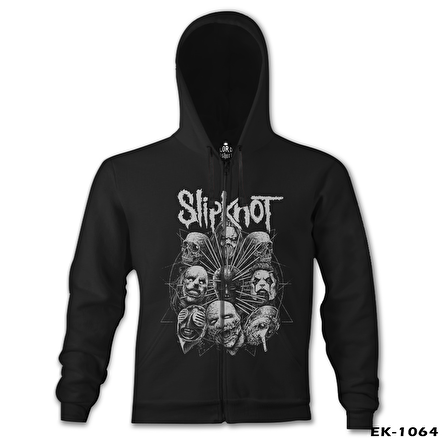 Slipknot - Deca Siyah Erkek Kapşonlu