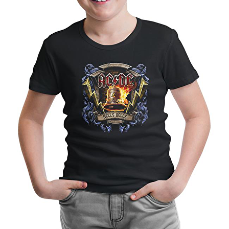 AC DC Hells Bells Siyah Çocuk Tshirt