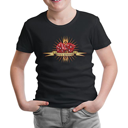 Lucky Bastard Siyah Çocuk Tshirt