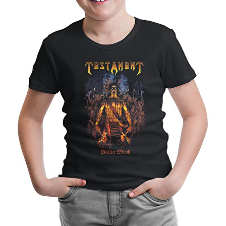 Testament - Native Blood Siyah Çocuk Tshirt