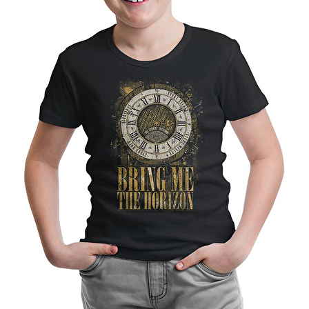 Bring me the Horizon - Clock Siyah Çocuk Tshirt