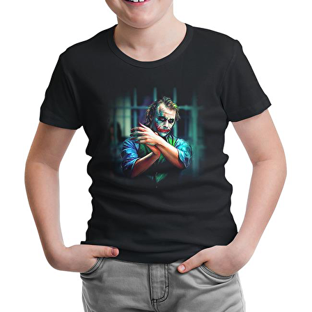 Joker Siyah Çocuk Tshirt