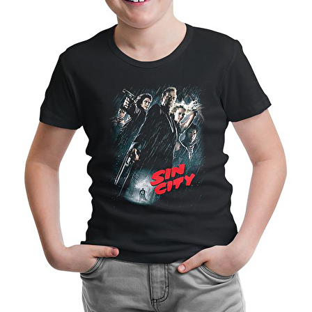 Sin City Siyah Çocuk Tshirt