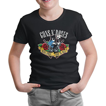 Guns N' Roses - Gone to Hell Siyah Çocuk Tshirt