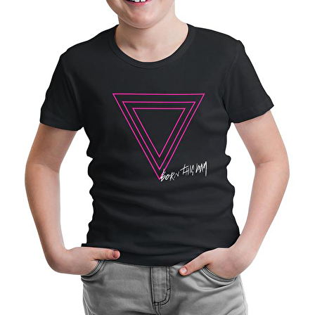 Lady Gaga - Born this Way Logo Siyah Çocuk Tshirt