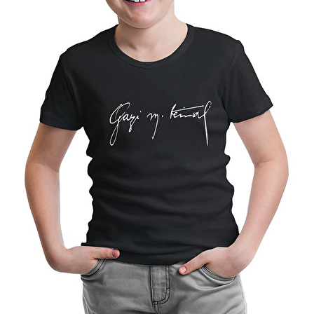 Atatürk - Gazi Mustafa Kemal Siyah Çocuk Tshirt