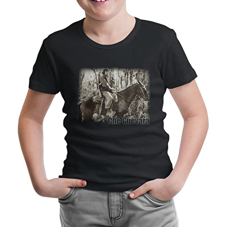 Che Guevara 1  Siyah Çocuk Tshirt