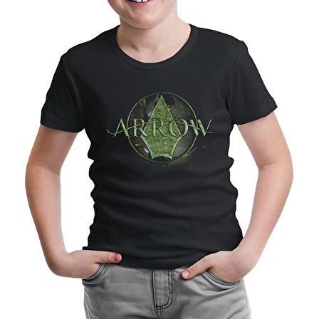 Arrow - Logo Siyah Çocuk Tshirt