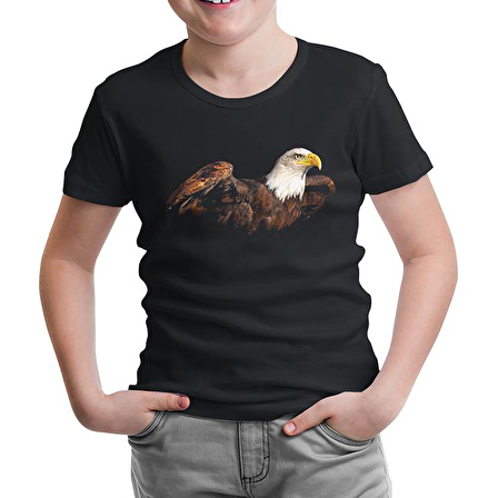 Kartal 2 Siyah Çocuk Tshirt