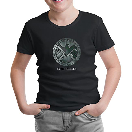 S.H.I.E.L.D Siyah Çocuk Tshirt